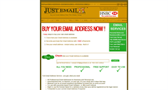 Desktop Screenshot of justemailuk.co.uk