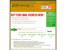 Tablet Screenshot of justemailuk.co.uk